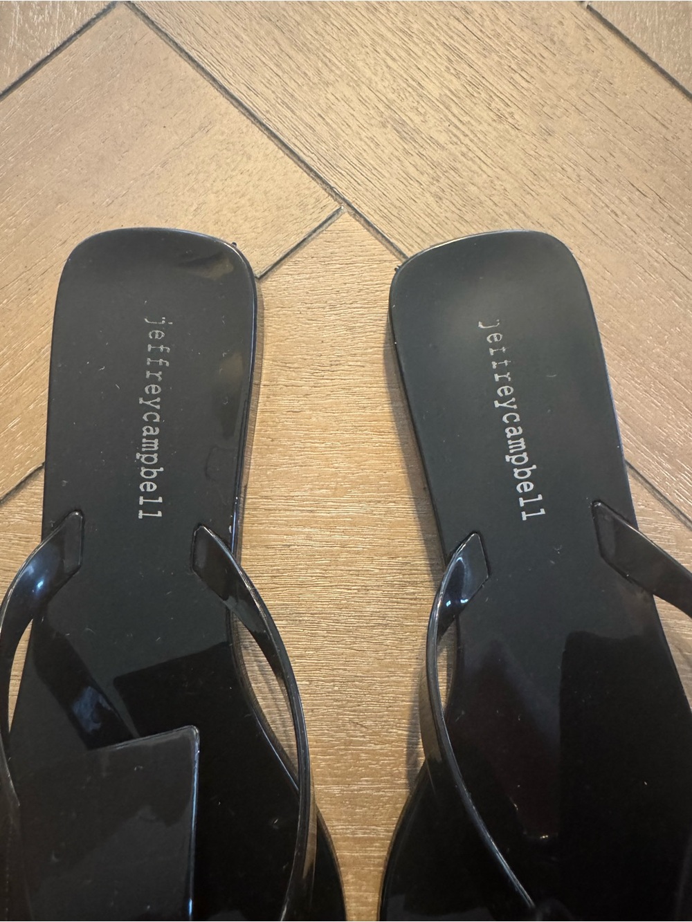 Jeffrey Campbell Black Bow Jelly Slide Sandals - Picture 3 of 9